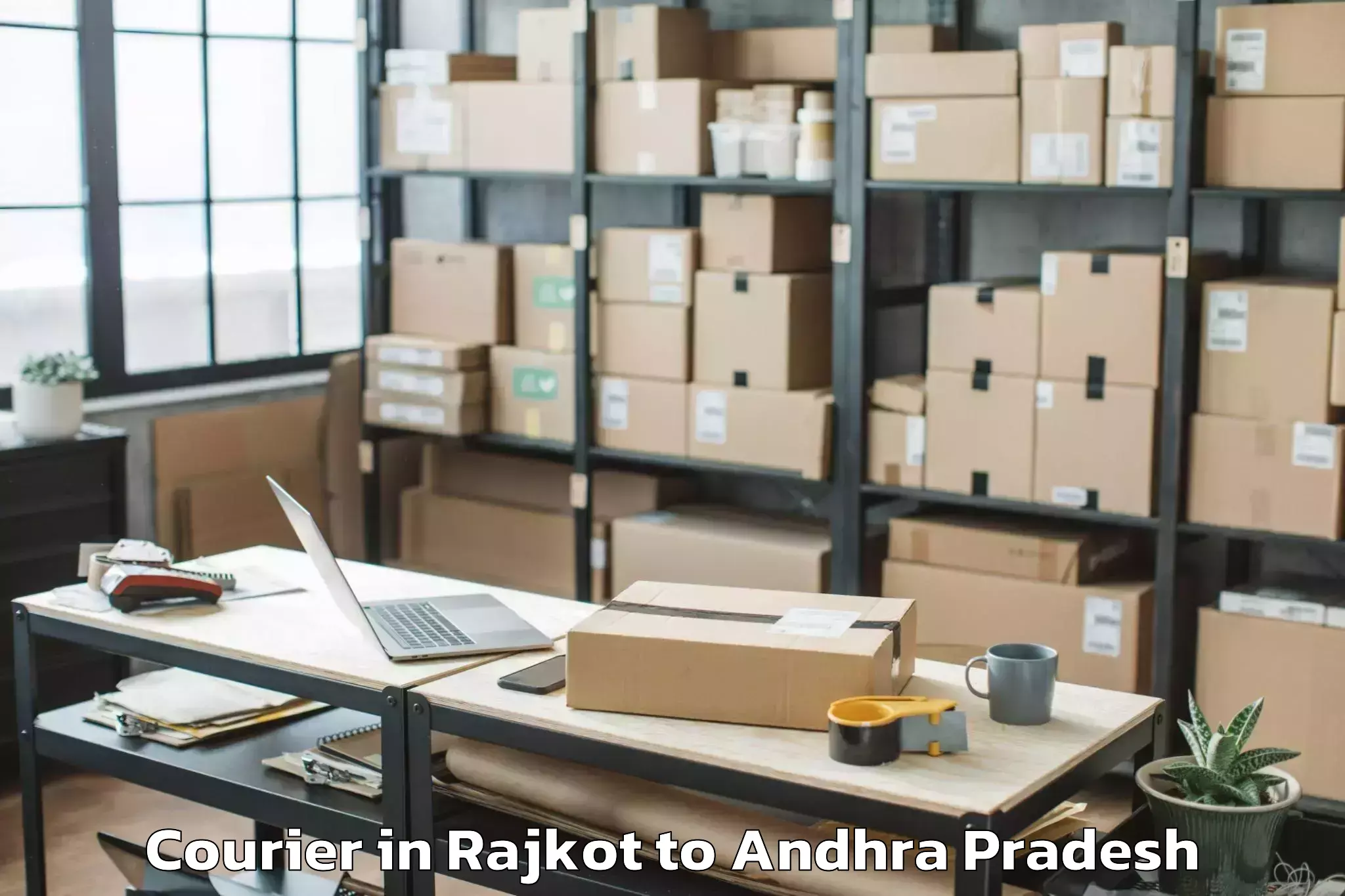 Discover Rajkot to Maddipadu Courier